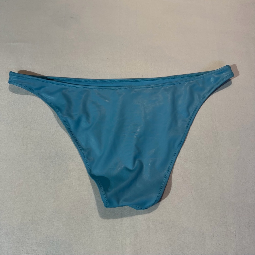 Aerie Blue Prism Holographic Bikini Swim Suit Sz XL Mermaid Beach Vacation - Picture 2 of 5